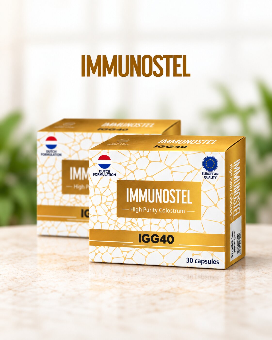 Immunostel IGG40 colostrum capsules